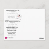 Ugg Christmas Sweater Party Einladung Postkarte (Rückseite)