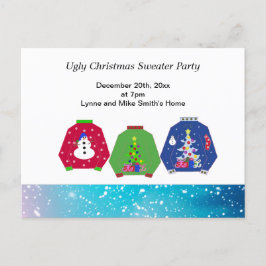 Ugg Christmas Sweater Party Einladung Postkarte