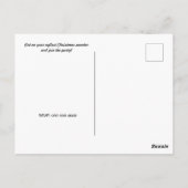 Ugg Christmas Sweater Party Einladung Postkarte (Rückseite)