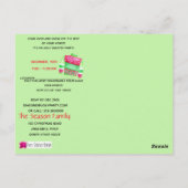 Ugg Christmas Sweater Party Einladung Postkarte (Rückseite)