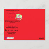 Ugg Christmas Sweater Party Einladung Postkarte (Rückseite)