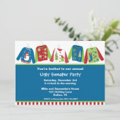 Ugg Christmas Sweater Party Einladungen (Stehend Vorderseite)