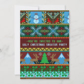 Ugg Christmas Sweater Party Fun Knette Rentier Einladung (Vorderseite)
