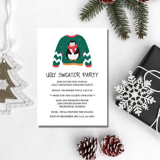 Ugg Christmas Sweater Party Holiday Einladung