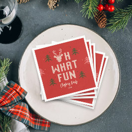 Ugg Christmas Sweater Party Holiday Party Napkins Serviette