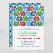 Ugg Christmas Sweater Party Holiday Xmas Party Einladung (Vorne/Hinten)