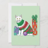 Ugg Christmas Sweater Party laden ein Einladung (Rückseite)