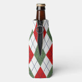 Ugg Christmas Sweater Party Personalisiert Flaschenkühler (Flasche Rückseite)