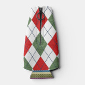 Ugg Christmas Sweater Party Personalisiert Flaschenkühler (Rückseite)