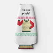 Ugg Christmas Sweater Party Personalisiert Flaschenkühler (Vorderseite)