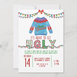 Ugg Christmas Sweater Party Tacky Holiday Party Einladung