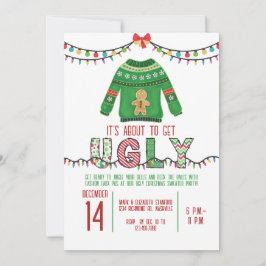 Ugg Christmas Sweater Party Tacky Holiday Party Einladung