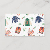 Ugg Christmas Sweater Party Vote Card Begleitkarte (Rückseite)