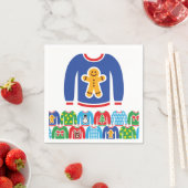 Ugg Christmas Sweater Party Xmas Gingerbread Man Serviette (Beispiel)