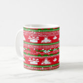 Ugg Christmas Sweater Pattern Tasse (Vorderseite Links)