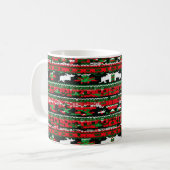 Ugg Christmas Sweater Pattern Tasse mit Rentier (Vorderseite Links)