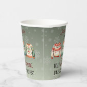 Ugg Christmas Sweater Personalisiert Paper Cups Pappbecher (Rechts)