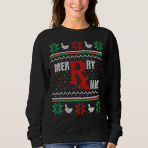 Ugg Christmas Sweater Pharmacy Tech Merry Xmas Ph Sweatshirt