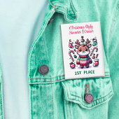 Ugg Christmas Sweater Rentier Gewinner 1. Platz Button