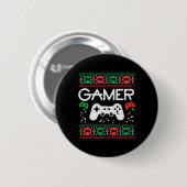 Ugg Christmas Sweater Retro Video Game Xmas Boys Button (Vorne & Hinten)