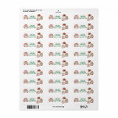 Ugg Christmas Sweater Rücksendeadresse Label (Vorne)