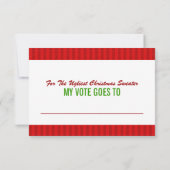 Ugg Christmas Sweater Stimmzettel (Rückseite)