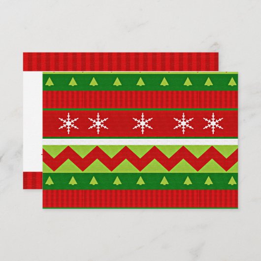 Ugg Christmas Sweater Stimmzettel (Vorne/Hinten)