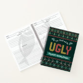 Ugg Christmas Sweater Strick Grüne Rezept Kochbuch Notizblock (Innenseite)