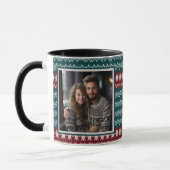 Ugg Christmas Sweater Strick Pattern Personalisier Tasse (Links)