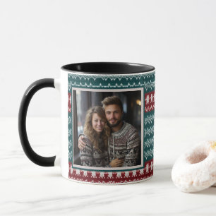 Ugg Christmas Sweater Strick Pattern Personalisier Tasse