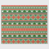 Ugg Christmas Sweater Wrapping Paper Geschenkpapier (Flach)