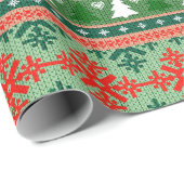Ugg Christmas Sweater Wrapping Paper Geschenkpapier (Rolleneckpunkt)