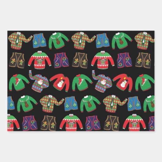 Ugg Christmas Sweater Wrapping Paper Geschenkpapier Set (Vorderseite 2)