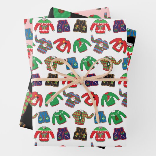 Ugg Christmas Sweater Wrapping Paper Geschenkpapier Set (Beispiel)