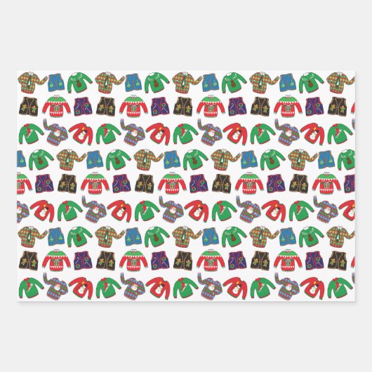 Ugg Christmas Sweater Wrapping Paper Geschenkpapier Set (Vorderseite)