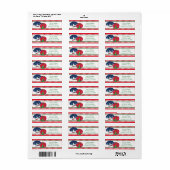 Ugg Christmas Sweaters Holiday Address Labels (Vorne)