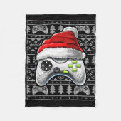 Ugg Christmas Video Game Controller Weihnachtsgam Fleecedecke (Vorderseite)