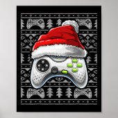 Ugg Christmas Video Game Controller Weihnachtsgam Poster (Vorne)