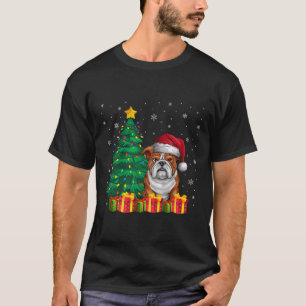 Ugg English Bulldog Weihnachtsmannmütze Christmas T-Shirt