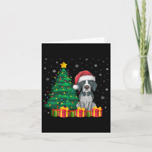 Ugg English Pointer Weihnachtsmannmütze Weihnachts Karte