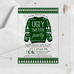 Ugg Green Christmas Sweater Holiday Party Acryleinladungen