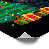 Ugg Neufundland Weihnachtsmannmütze Christmas Ligh Poster (Ecke)