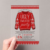 Ugg Red Christmas Sweater Holiday Party Acryleinladungen (Insitu (Handheld))