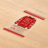 Ugg Red Christmas Sweater Holiday Party Acryleinladungen (Ablage )