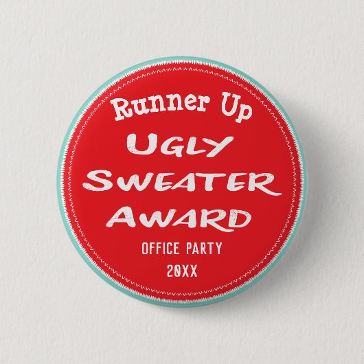 Ugg Sweater Award Office Party Runner Up Button (Vorderseite)