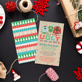 Ugg Sweater Christmas Baby Shower Books for Baby Begleitkarte