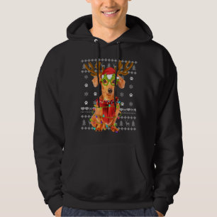 Ugg Sweater Christmas Lights Dackel Hund Welpe Hoodie