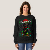 Ugg Sweater Christmas Lights Dackel Hund Welpe Sweatshirt (Vorne ganz)