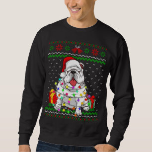 Ugg Sweater Christmas Lights English Bulldog Dog Sweatshirt