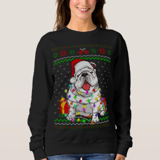 Ugg Sweater Christmas Lights English Bulldog Dog Sweatshirt